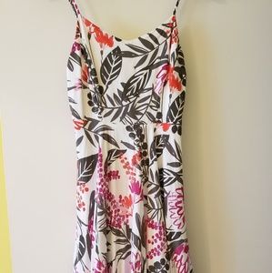 Patterned fit and flare dress